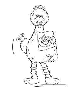 Big Bird Coloring Page 12 for kids