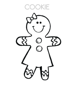 Cookie Coloring Page 4 for kids