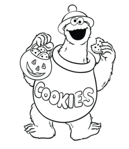 Cookie Monster Coloring Picture 31 for kids