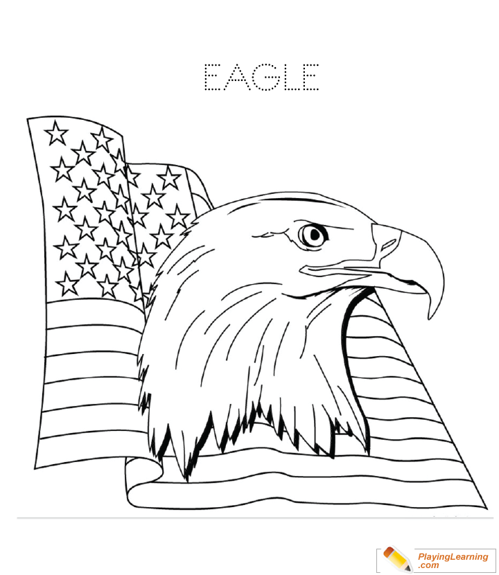 Eagle Coloring Page  for kids