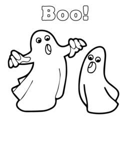 Easy Halloween Coloring Page 18 for kids