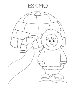 Igloo coloring page 10  for kids