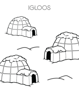 Igloo coloring page 21  for kids