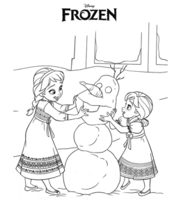 Frozen Movie Coloring Page 8 for kids