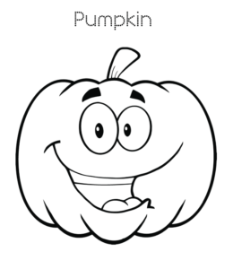 Halloween Pumpkin Coloring Page 02 for kids
