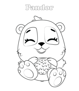 Hatchimals coloring page - Pandor  for kids