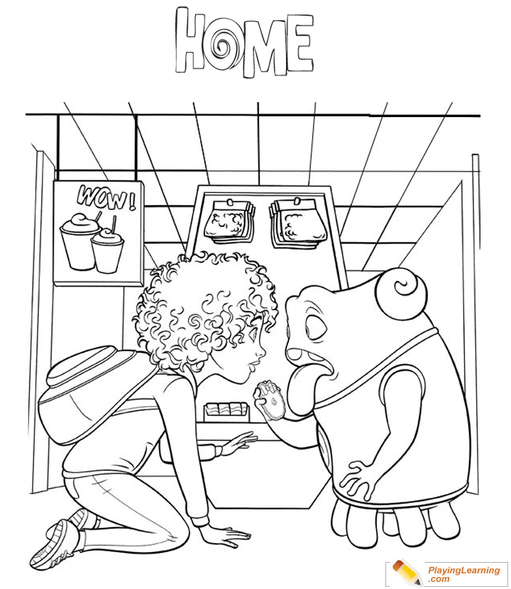 Home Movie Oh Coloring Page  for kids