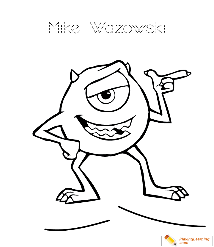 Monsters Inc Coloring Image  for kids