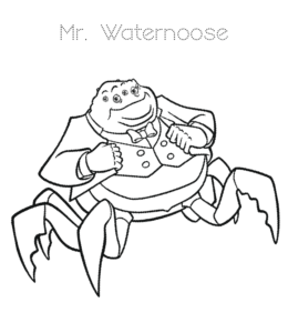 Monsters Inc Character Mr. Waternoose coloring image for kids