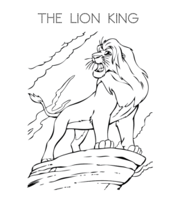 The Lion King coloring page for kids