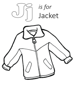 Jacket Coloring Page 3 for kids