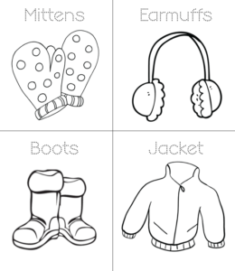 Warm Clothes Coloring Page 7 for kids