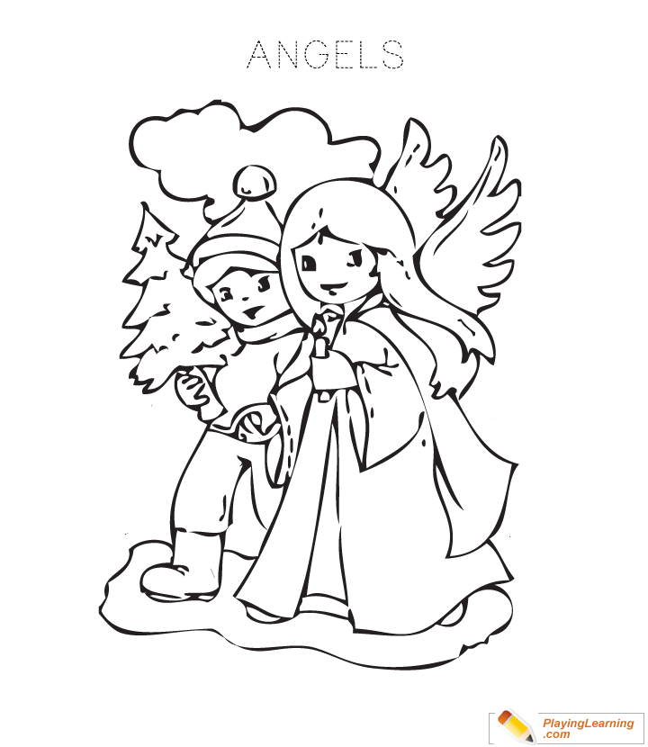 Angel Coloring Page  for kids