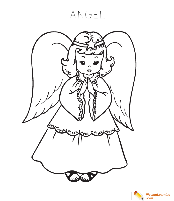 Angel Coloring Page  for kids