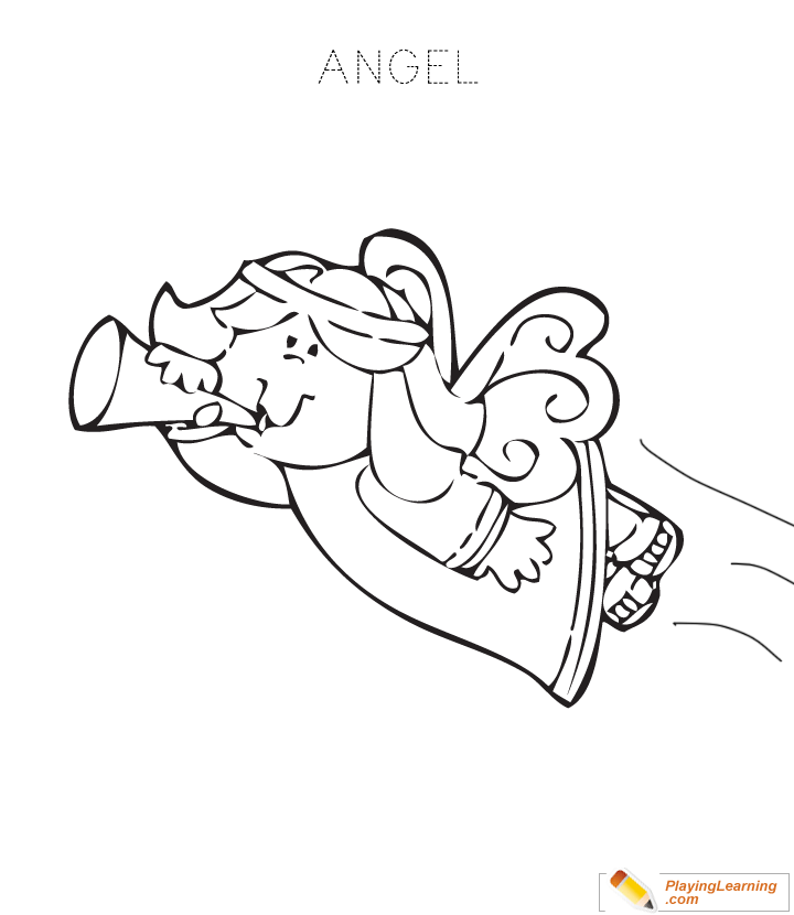 Angel Coloring Page  for kids