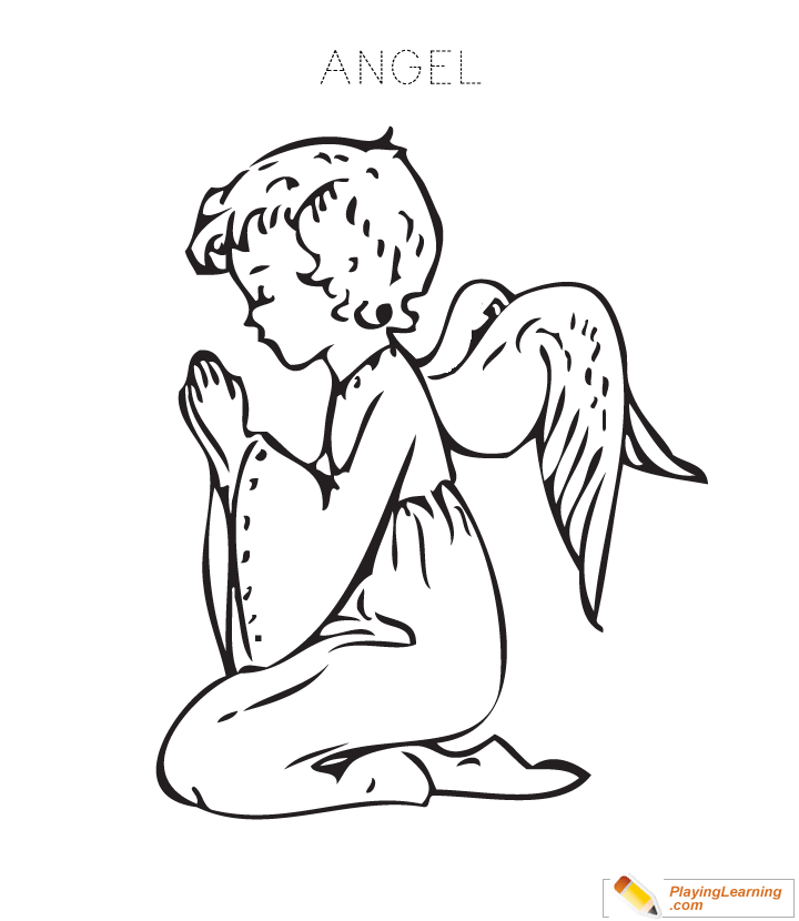 angel coloring pages for kids printable