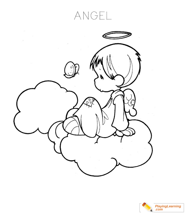 Angel Coloring Page  for kids