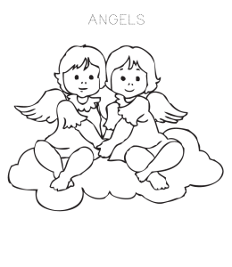 Angel Coloring Page 1 for kids