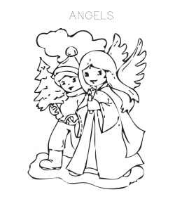 Angel Coloring Page 2 for kids