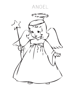 Angel Coloring Page 4 for kids