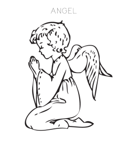 Angel Coloring Page 6 for kids