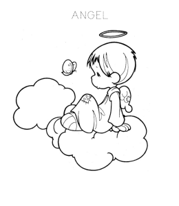Angel Coloring Page 7 for kids