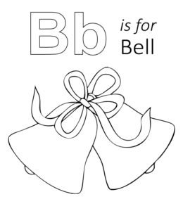 B is for Bell Printable  for kids