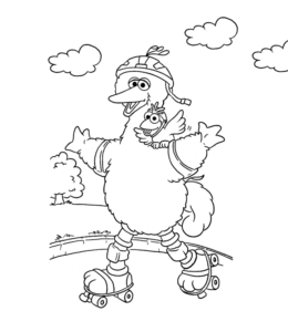 Big Bird Coloring Page 1 for kids