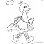 Big Bird Coloring Pages | Playing Learning