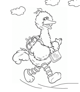 Big Bird Coloring Page 2 for kids