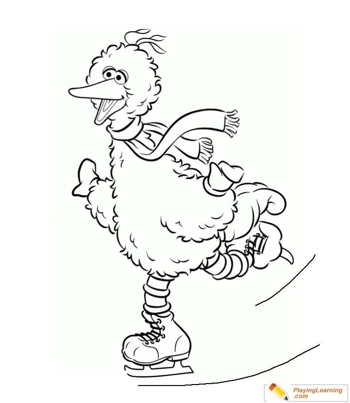 Big Bird Coloring Page  for kids