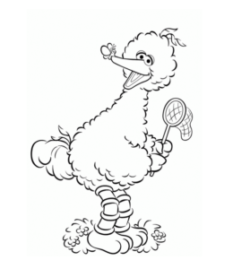 Download Big Bird Coloring Pages | Playing Learning