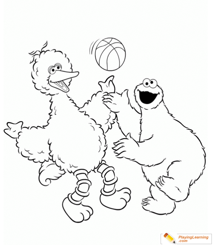 Big Bird Coloring Page 07 Free Big Bird Coloring Page