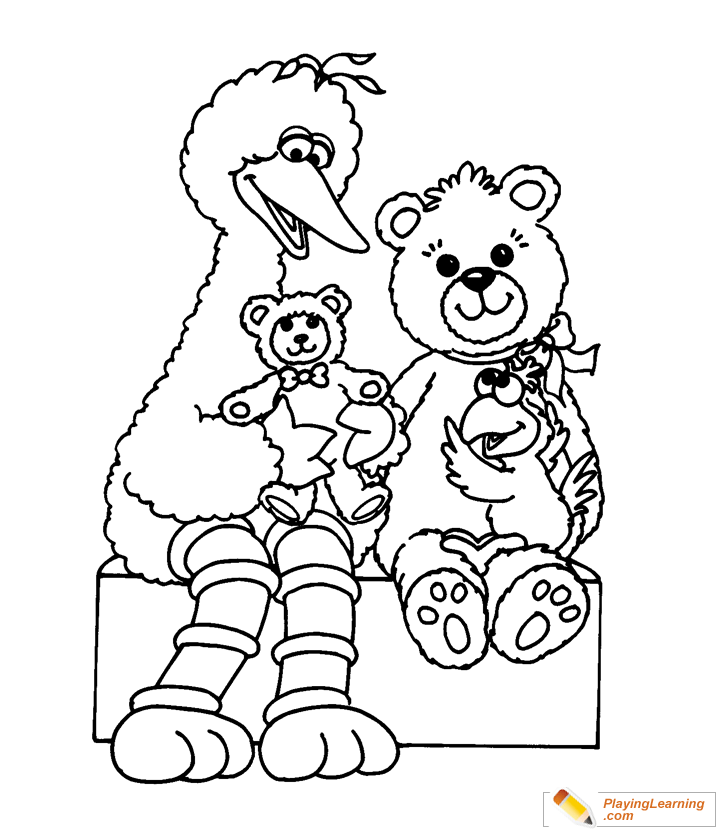 Big Bird Coloring Page  for kids