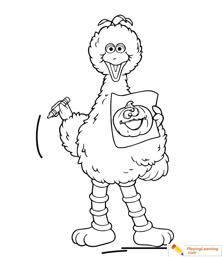 Big Bird Coloring Page  for kids