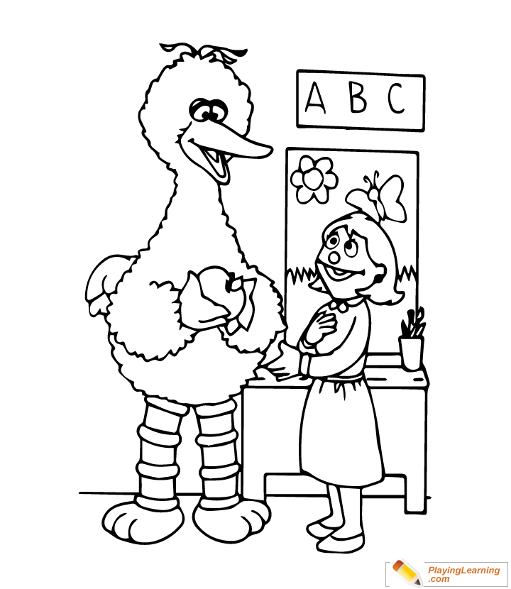 Big Bird Coloring Page  for kids