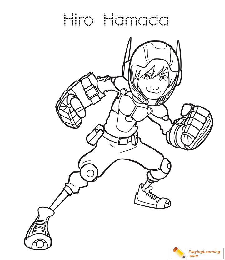 Big Hero  Coloring Page  for kids