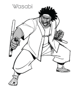 Big Hero 6 Wasabi Coloring Page for kids