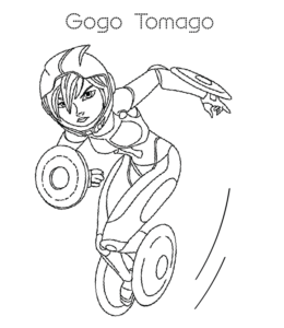 Big Hero 6  Gogo Tomago Coloring Page for kids