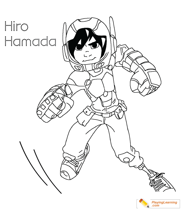 Big Hero  Coloring Page  for kids