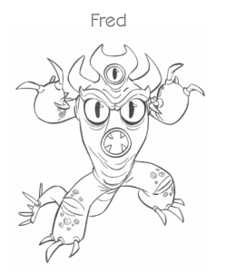 Big Hero 6 Fred Coloring Page for kids
