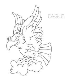 Cartoon Eagle coloring printable  11 for kids
