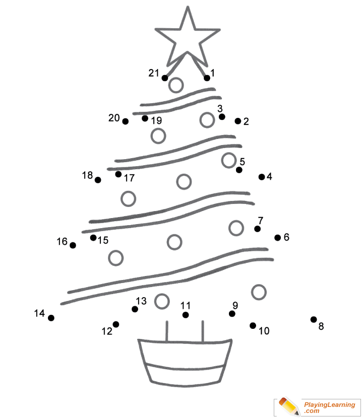 Christmas Connect Dots Sheet 01 Free Christmas Connect Dots Sheet