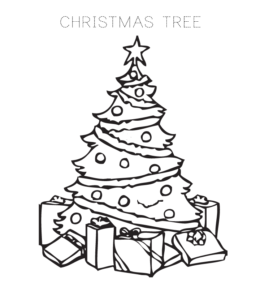 Christmas Coloring Page 1 for kids