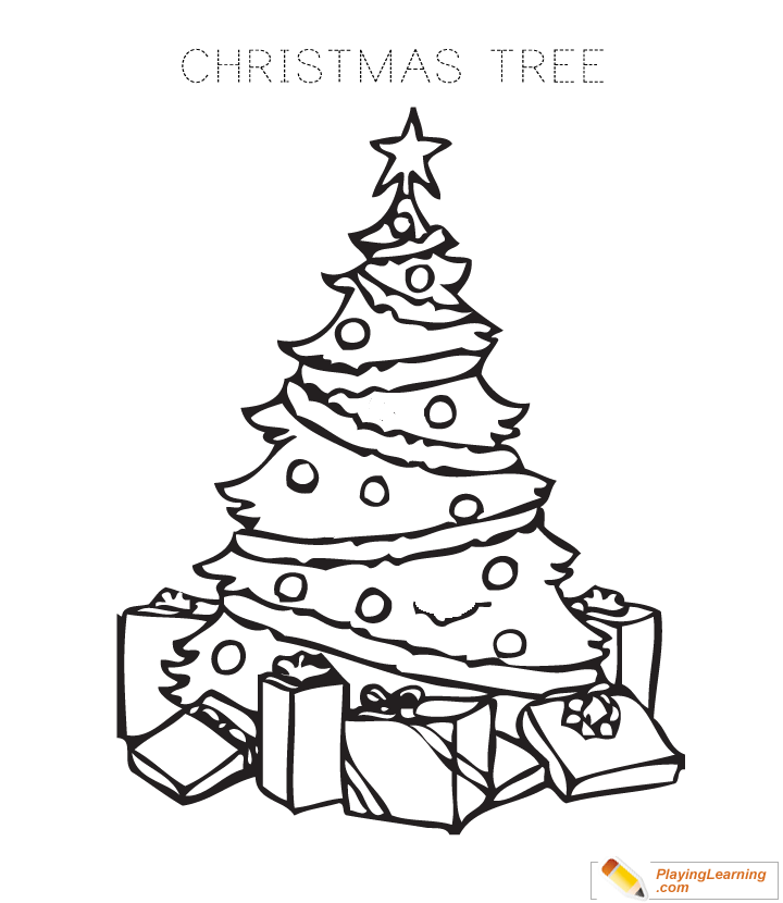 christmass trees coloring pages