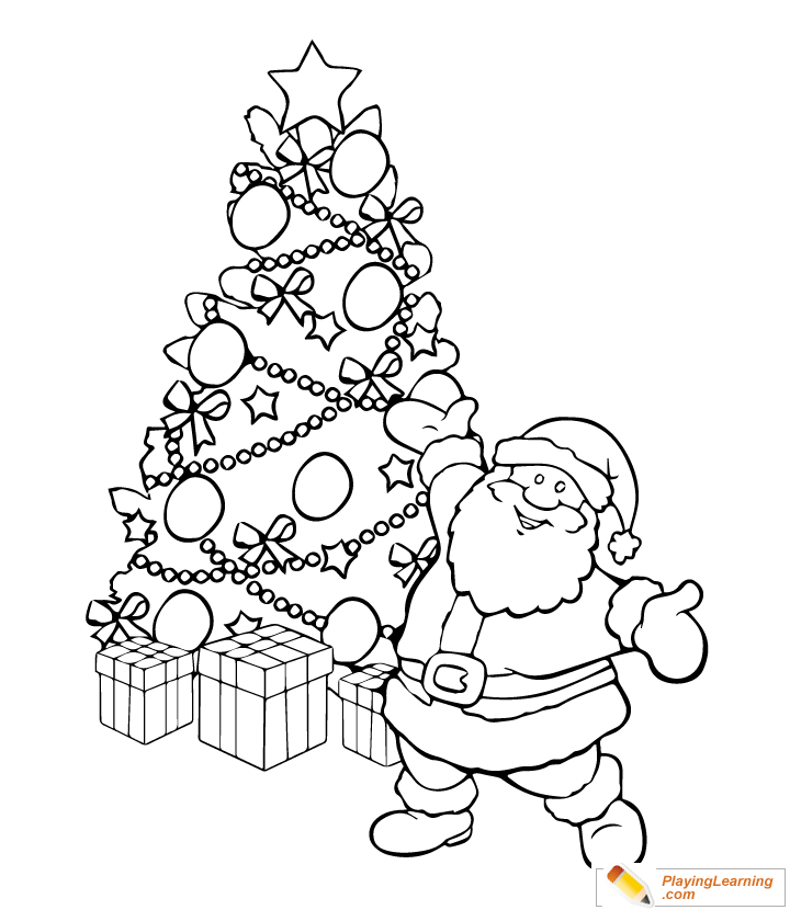 Christmas Tree Coloring Page 08 | Free Christmas Tree ...