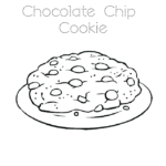 Cookie coloring sheet