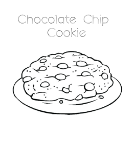 chocolate chip coloring page