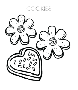 Cookie Coloring Page 6 for kids