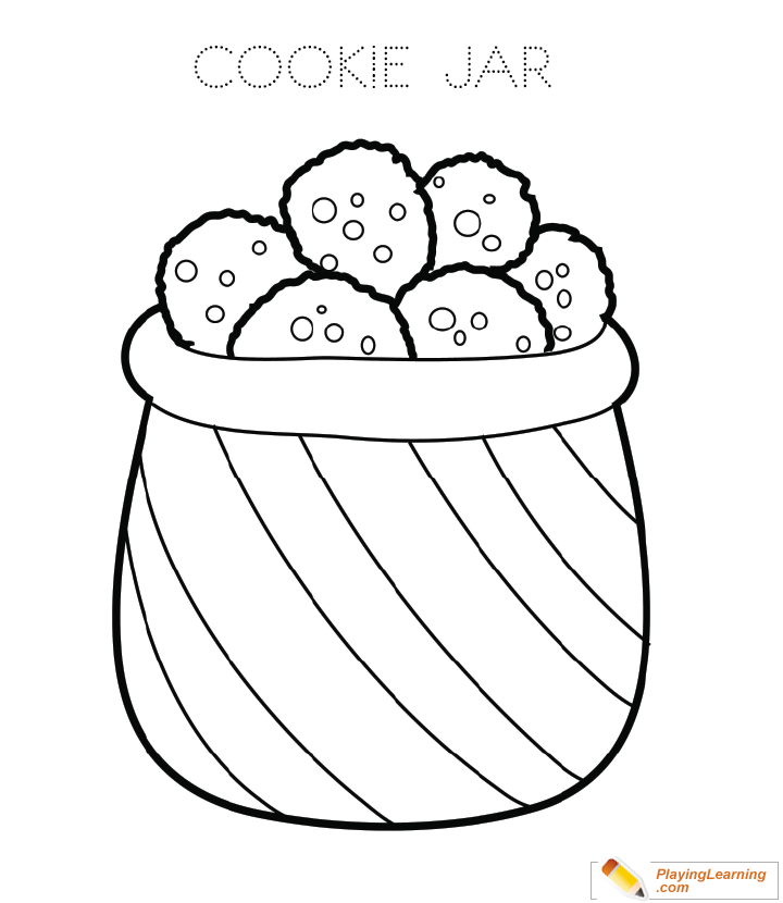 cookie jar coloring page